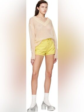 Ganni Mohair Sweater in Yellow